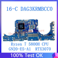 DAG3KRMBCC0 High Quality Mainboard For HP 16-C Laptop Motherboard W/ Ryzen 7 5800H CPU GN20-E5-A1 RTX3070 100% Full Working Well