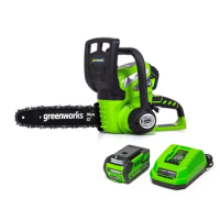 Greenworks 40V 12" Cordless Chainsaw with 2.0 Ah Battery &amp; Charger, 20262