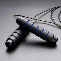 Solid Speed Rope Easy to Carry Skipping Rope Wear-resistant Examination Foam Handle Adjustable Jump Rope