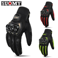 Brand New Suomy Summer Mesh Motorcycle Gloves Men Women Breathable Motocross Motorbike Moto Racing Gloves Touch Screen Guantes