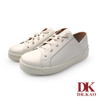 【DK 高博士】男款空氣真皮小白鞋 88-2996-50 白色