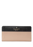 Kate Spade KATE SPADE Madison Colorblock Saffiano Leather Large Slim Bifold Wallet