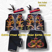 Baju Adat dayak Kalimantan/Busana adat dayak/Baju adat Dayak