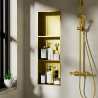 不銹鋼 壁龕 嵌入式 隔板衛生間 浴室 淋浴 房 收納 置物架 電視墻壁櫃定製