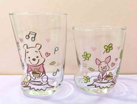 【震撼精品百貨】Winnie the Pooh 小熊維尼 透明玻璃杯 繪畫可愛對杯#55793 震撼日式精品百貨
