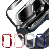 【CityBoss】for Apple Watch Series 7 41mm 金屬質感磨砂一體式防撞保護殼 保護邊框