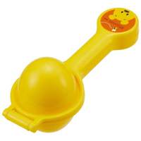 小禮堂 迪士尼 小熊維尼 塑膠球形飯糰壓模器 (黃半臉款)