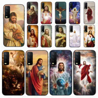 Jesus Christ God bless you Phone cover For vivo V21E V23E Y30 V27E 5G Y20S Y31 Y11S Y35 2021 Y21S Y33S Y53S 4G Cases coque