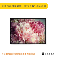菠蘿選畫所 柔雅牡丹-50x70cm(春天/臥房掛畫/過年裝飾/複製畫/民宿/北歐/空間/牡丹花掛畫)