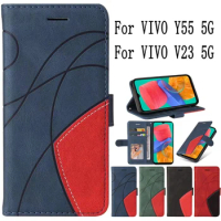 Sunjolly Mobile Phone Cases Covers for VIVO Y55 V23 5G Case Cover coque Flip Wallet for VIVO Y55 5G Case for VIVO V23 5G Case