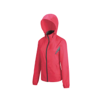 【Mountneer 山林】女 透氣抗UV外套-深粉紅 41J06-32(連帽外套/機車外套/休閒外套)