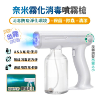 【FJ】多功能USB奈米霧化消毒噴霧槍DQ16(防疫消毒必備)