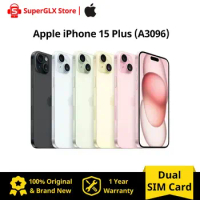 2023 NEW Apple iPhone 15 Plus A3096 Dual SIM Apple A16 Bionic 128GB / 256GB / 512GB ROM 6.7'' Super Retina XDR OLED Display NFC