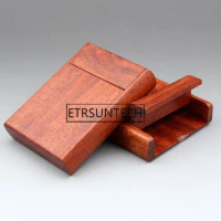 50pcs Vintage Style Rosewood Wooden Cigarette Case Smoking Accessories Wood Cigarette Box Holder