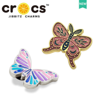 Jibbitz cross Charms สำหรับ รูปผีเสื้อน่ารัก ที่มีคุณภาพสูง และเป็นเครื่องประดับแฟชั่นที่ติดตั้งได้บนตัวรองเท้า cross