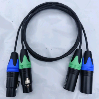 kabel untuk mixer ke power 2 jalur jack canon XLR female to male kabel SPL audio CM 1000
