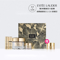 【Estee Lauder 雅詩蘭黛】白金級黑鑽松露奇蹟修護組(塑顏霜50ml+微導金萃+亮眼精萃+松露眼霜各5ml/禮盒)