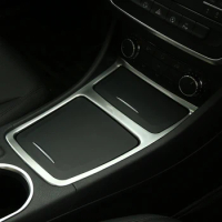Chrome Center Panel Storage Box Cover Trim For Mercedes Benz GLA CLA A Class A180 A200 W176 W117 Car Styling Accessories