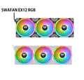 Thermaltake 曜越 SWAFAN EX12 RGB 白色 3-Fan Pack 散熱風扇