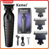 Kemei KM-2299 สําหรับใช้ในบ้าน ไร้สาย เครื่องตัดผมชาร์จไฟฟ้า Zero Gap Finishing ผู้ชาย มืออาชีพ คําแ
