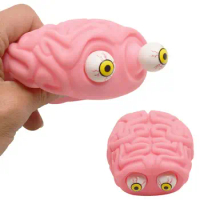 Brain Squishy Eye Popping Squeeze Toy Sensory Play Anti-Stress Fidget Toys Pops Out Eyes Doll Stress Relief Venting Joking Toys
