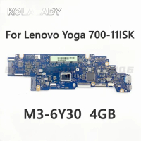 LA-D131P Laptop Motherboard For Lenovo Yoga 700-11ISK Mainboard 700-11 W/ CPU M3-6Y30 RAM 4GB 5B20K57013 5B20K57014 100% test
