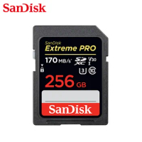 Sandisk Extreme Pro SD Card 256GB 128GB 64GB Read Speed Up To 170MB/s SD Card V30 Class 10 U3 32GB 95MB/s Memory Card For Camera