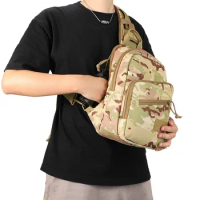 Sling Backpack Travel Hiking Daypack Pattern Rope Crossbody Shoulder Bag Concealed Full Size Pistol M9 1911 P226 G2C Chest Bag