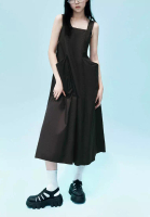 Urban Revivo Sleeveless Midi A-Line Dress