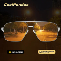 Night Vision Glasses Photochromic Sunglasses Polarized Yellow Lens UV400 Driving Goggles For Car Drivers Sport Men Women Oculos