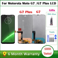 Tested LCD For MOTO G7/G7 PLUS LCD Display Touch Screen Digitizer Assembly For G7 G7 XT1962 G7plus XT1965 LCD Screen Parts