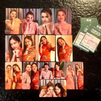 Freenbecky Guopian Small Card Official Card Not Self-Made A Set of 12 Sheets Freen Becky Qipao Live Fruit Tea Photo Card