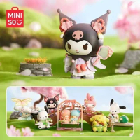 Hot Miniso Blind Box Toys Sanrio Figures New Rhyme Flower Clothes Series Kuromipacha Dog Big Ear Dog Handmade Mystery Box Gifts