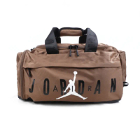 【NIKE 耐吉】Jordan Hbr S 旅行背袋 行李包 獨立鞋袋 斜背 側背 手提 大容量 摩卡(HF7296-258)