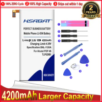 HSABAT 0 Cycle 4200mAh TLp029B1 Battery for Alcatel Pop 4S 5095 5095B 5095I 5095K 5095L 5095Y For TCL 550 Accumulator