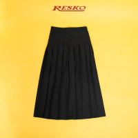 Rok Rampel Panjang Blue Black SMP - Resko