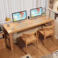 HappyLife 實木書桌 雙人大板書桌 180公分 Y11850