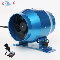 speed control mixed flow inline fan circular 4 inch pipe high speed quiet exhaust ventilation fan duct fan