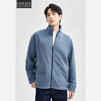 Giordano Men's (Online Exclusive) Knit Jacket 0107485163 Dove Blue M