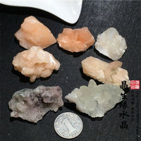 天然印度沸石礦物標本觀賞石實物圖一組特價11