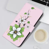 Leather New Painting Stand Flip Case For OPPO RENO10 PRO A18 A38 A58 A78 4G K11X Wallet Card Cover Cases