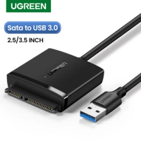 UGREEN SATA to USB Adapter USB 3.0 2.0 to Sata 3 Cable Converter Cabo For 2.5 3.5 HDD SSD Hard Disk Drive Sata to USB Adapter
