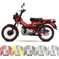 Wheel Hub Decals Rim Reflective Stickers Stripe Set 17`` For HONDA CT125 Trail 125 Hunter Cub