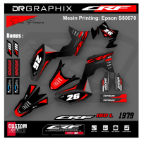 DESIGN DECAL CRF 150 MERAH KEREN / STICKER CRF 150 L /DECAL FULL BODY CRF 150 LIST MERAH