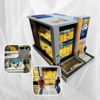 【上芳香業】金紙 紙紮用品 銀行 紙紮銀行 冥用銀行 金庫(附封條 有燈光 滿七 火化 行員)