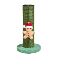 new Cats Scratching Post Christmas Tree Cat Scratcher with Teaser Toy Scratch Post Cat Tree SisalHemp Scratch Tree for Cats