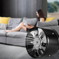 4 Inch Inline Duct Fan Air Ventilator Metal Pipe Ventilation Exhaust Fan Mini Extractor Bathroom Toi