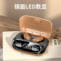 店長推薦~新品木紋M35藍牙耳機雙耳5.2私模TWS電量顯示運動低延遲降噪