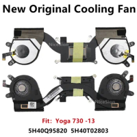 New Original For Laptop Lenovo Yoga 730-13IKB Yoga 730-13IWL CPU Cooling Fan Heatsink Cooler FRU PN：5H40Q95820 5H40T02803
