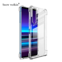 For Xperia 1 5 10 V IV Airbags Buffer Full Protection Case For Sony Xperia 1 5 10 II III IV V Case Clear Soft TPU Back Cover